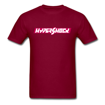 HyperShock Bar (Pink) | Unisex Tee - burgundy