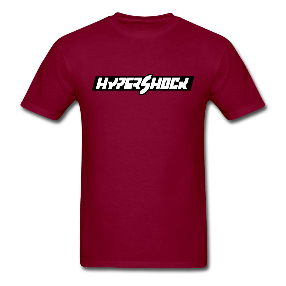HyperShock Bar (Black) | Unisex Tee - burgundy