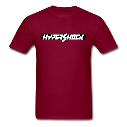 HyperShock Bar (Black) | Unisex Tee - burgundy