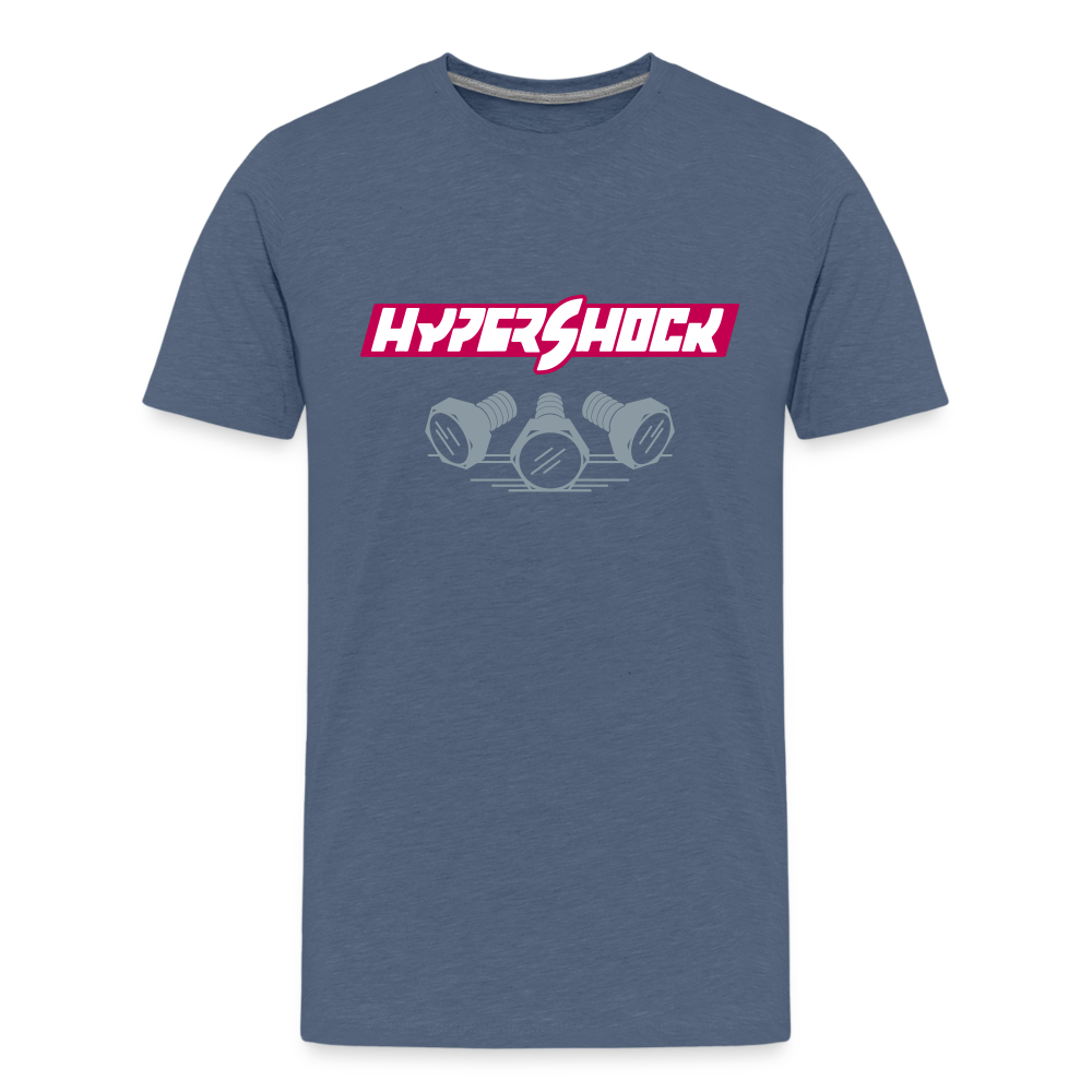 Bar + Bolts (Pink) | Premium Youth Tee - heather blue