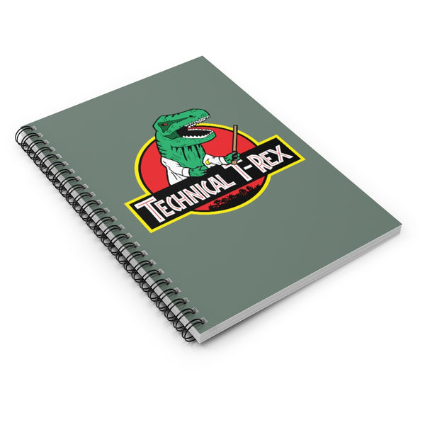Technical T-Rex - Spiral Notebook Ruled Line