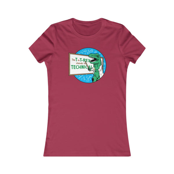 Whiteboard T-Rex - Adult Women's Tee