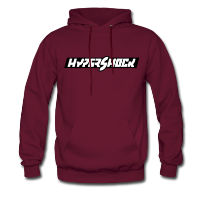 HyperShock Bar (Black) | Unisex Hoodie - burgundy